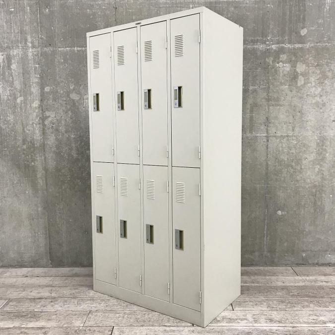 【移転や増員を検討されている方にオススメ！】■ナイキ（NAIKI）　LKシリーズ　8人用ロッカー　2段×4列　■グレー　■シリンダー錠　【常に人気の高い更衣用ロッカー！】【弊社使用欄：A00940460】
                        LK
                                    中古
            