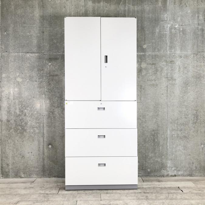 【中古】シンライン イトーキ/ITOKI ハイキャビネット／両開き＋3段ラテラル 450016 - 中古オフィス家具ならオフィスバスターズ