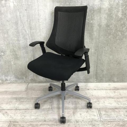 【中古】エフメッシュ KF-370JA-ZTT1T2 イトーキ/ITOKI 肘付ハイバックチェア 450222