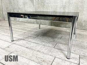 USM Haller / USM ハラー　ハラースクエアオケージョナルテーブル W1000　ブラック　センターテーブル/ローテーブル