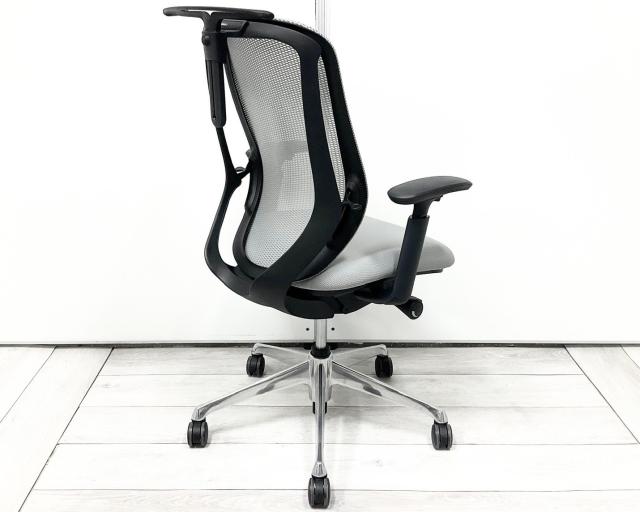 中古】シルフィーメッシュ オカムラ/okamura 肘付ハイバックチェア 