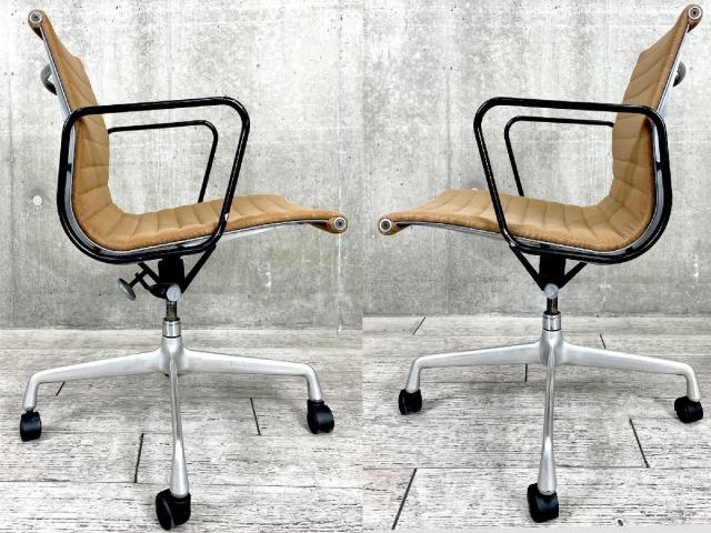 【中古】イームズ アルミナム Herman Miller/ハーマンミラー 肘付ローバックチェア 450924