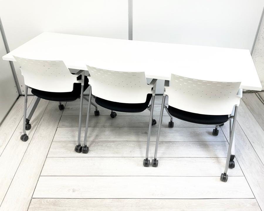 【セット商品（テーブル×１台/チェア×３脚）】オススメ(おすすめ) 大人気 ・UCHIDA/内田洋行 ・PLATTE/プラッテ ※横浜本店撮影画像※
                        プラッテ
                                    中古
            