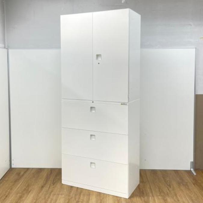 オカムラ製　レクトラインシリーズ　ホワイトカラー　オフィス書類を一気に整理！　両開き+3段ラテラル　上下書庫セット！！
                        レクトライン
                                    中古
            