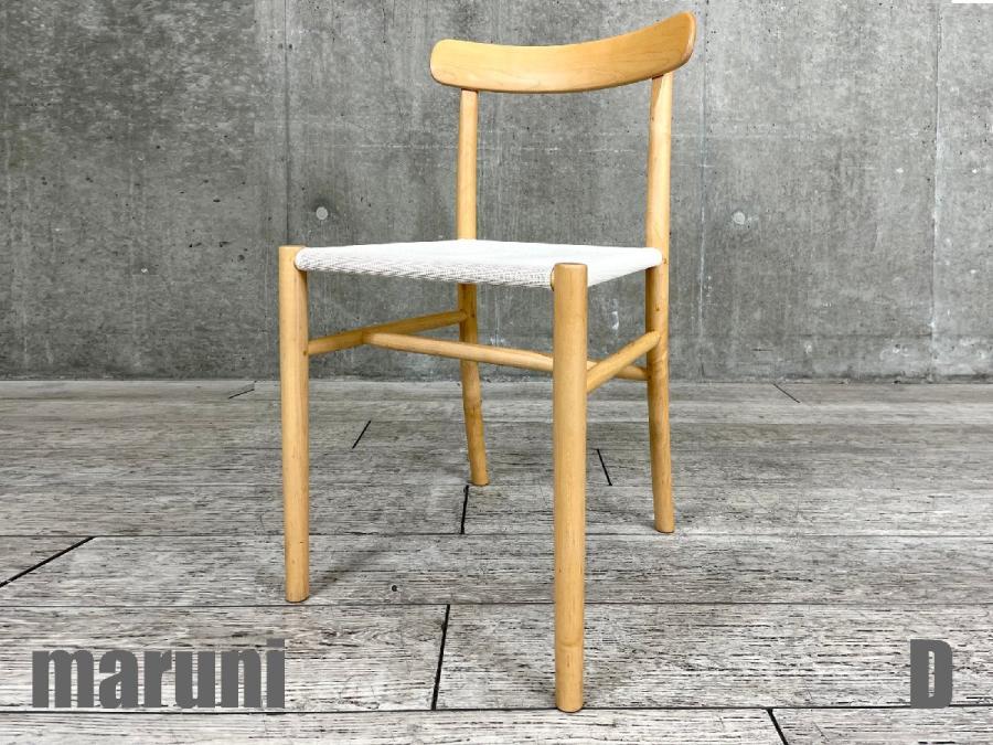 D）MARUNI/マルニ　Lightwood/ライトウッドチェア　メッシュシート　ホワイト　メープル材　ジャスパーモリソン
                        その他シリーズ
                                    中古
            