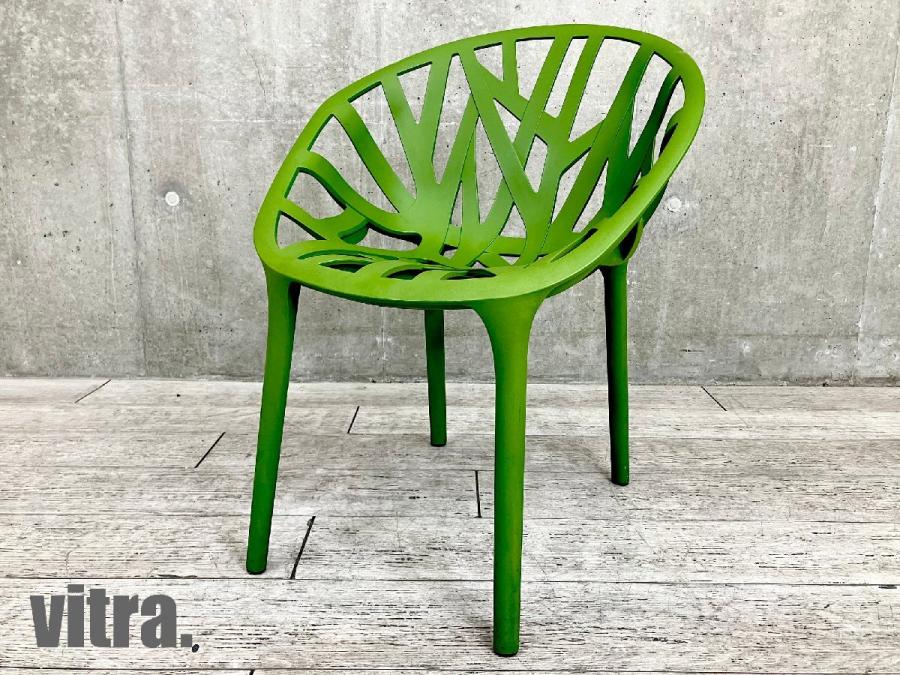 新品本物 【中古】 Vitra チェア 椅子 黒 ブラック ベジタル Vegetal 