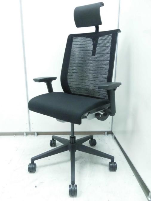 【貴重なヘッドレスト付き！】Steelcase（スチールケース）シンクチェア　■色：ブラック　可動肘　ハイバック仕様　☆★大特価セールはこちらのキーワードで検索☆★→→【大放出】
                        シンクチェア（2014年以前モデル）
                                    中古
            