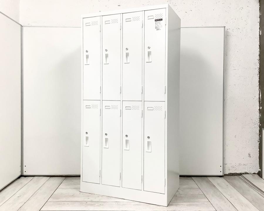 【定価約16万円】【２段４列８人用ロッカーの入荷です】■コクヨ製　ＬＫ　８人用ロッカー
                        LKロッカー
                                    中古
            