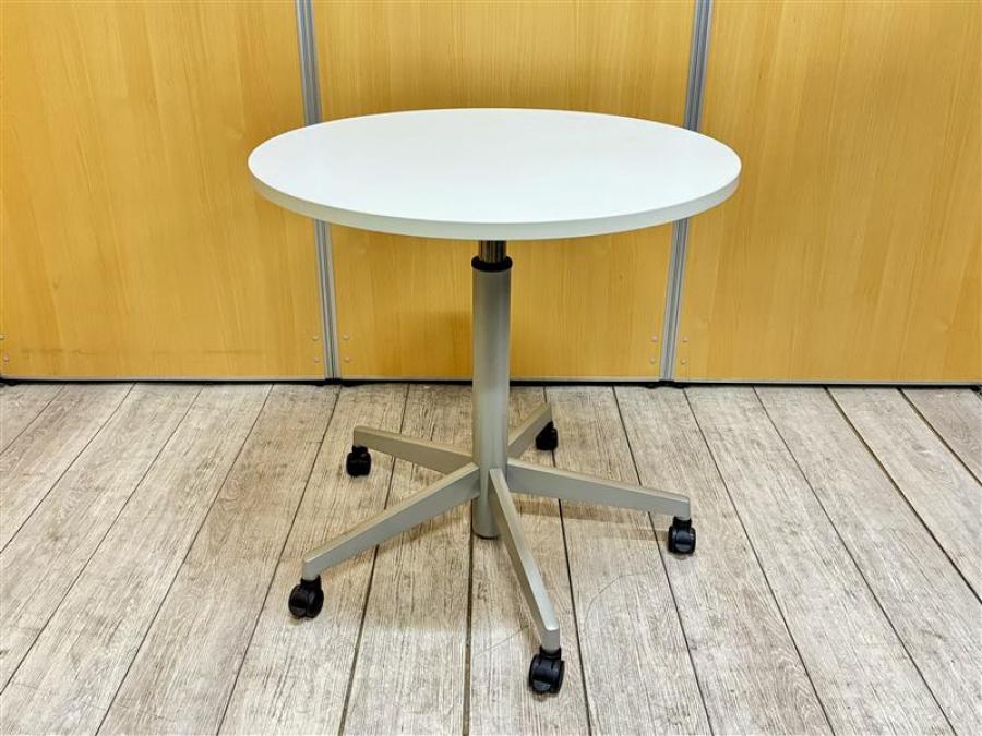 【昇降テーブル】スチールケース製　高さ調整可能な丸テーブルが入荷いたしました！　昇降　丸テーブル　ホワイト
                        その他シリーズ
                                    中古
            