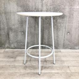 【カフェ風オフィスに最適！！！】丸型テーブル　■色：ホワイト　※HSD