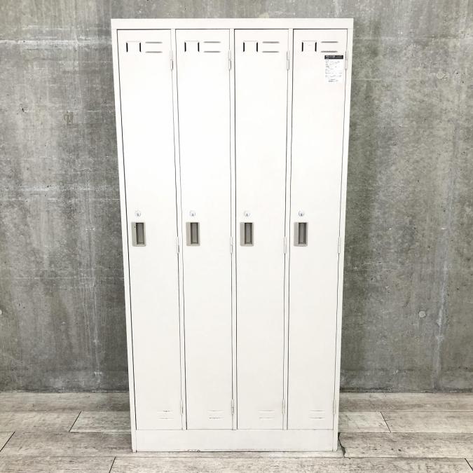 4人用ロッカー 鍵あり ニューグレー コクヨ製LK-4F1E