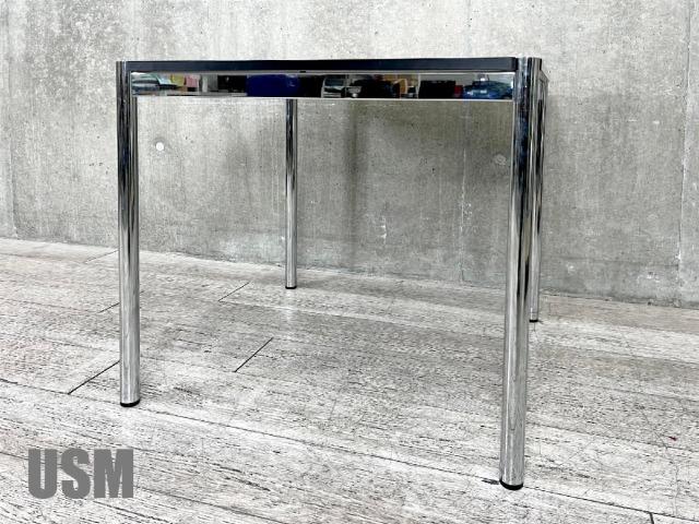 USMハラー　ハラーテーブル W750　パールグレーラミネート スクエア型 カフェテーブル