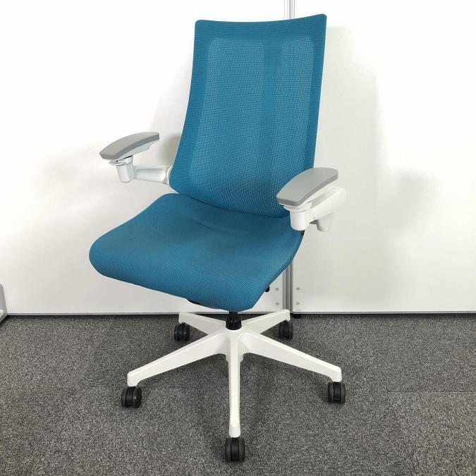 【からだの動きに合わせて順応する最先端のワークチェア！】Act(アクト)シリーズ　メッシュチェア　肘付　ストロングブルー　【弊社使用欄：A00950043】
                        アクト メッシュ 樹脂
                                    中古
            
