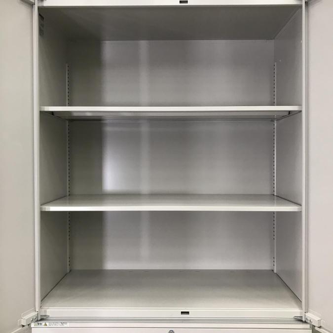 【中古】シンライン イトーキ/ITOKI ハイキャビネット／両開き＋3段ラテラル 458481 - 中古オフィス家具ならオフィスバスターズ
