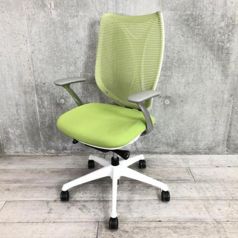 中古】サブリナ C843BR 0475 オカムラ/okamura 肘付ハイバックチェア 