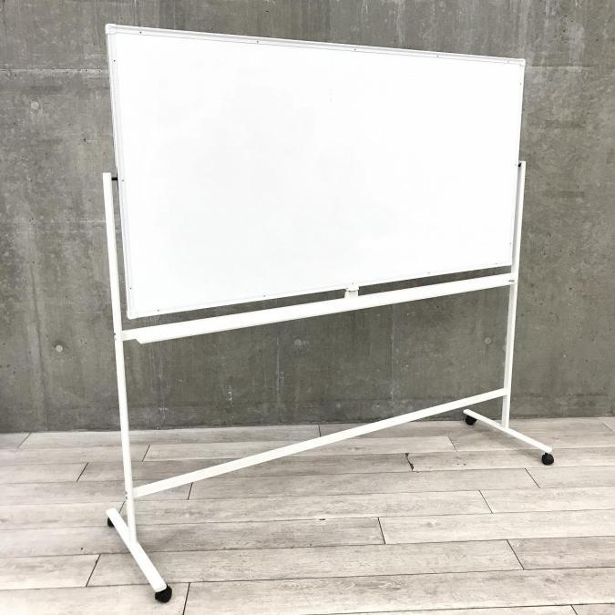 【ミーティングの必需品！】PLUS製　両面ホワイトボード　脚付き　キャスター付き　横幅1800ｍｍ
                        その他シリーズ
                                    中古
            