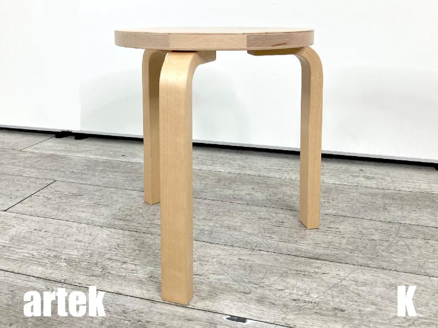 K)artek/アルテック　スツール60　アルヴァ・アールト　北欧　フィンランド　3本足　バーチ
                        その他シリーズ
                                    中古
            