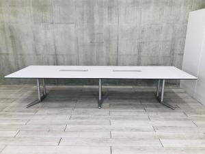 【西】定価61万◇オカムラ高級テーブル　ミーティングテーブル　角テーブル　オカムラ　会議机