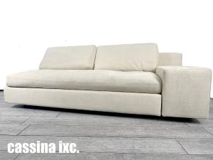 cassina IXC/ カッシーナ イクスシー　MISTER / ミスター 　右片ワイドアーム ソファ　フェザーパッディング　フィリップスタルク