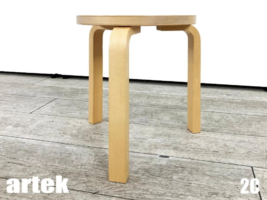 2C)artek/アルテック　スツール60　アルヴァ・アールト　北欧　フィンランド　3本足　バーチ
                        その他シリーズ
                                    中古
            
