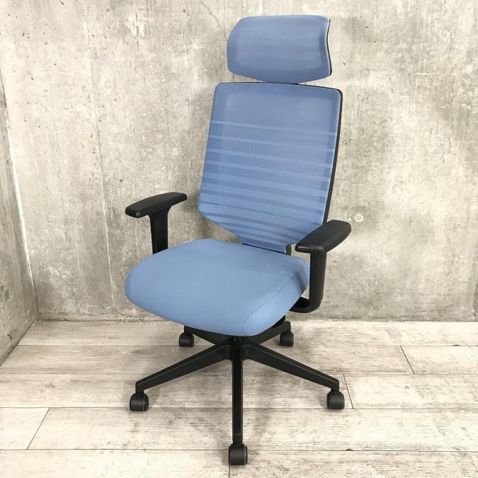 アールエフヤマカワ　SIDIZ　T30シリーズ　オフィスチェア　肘付　ブルー　ヘッドレストつき
                        その他シリーズ
                                    中古
            