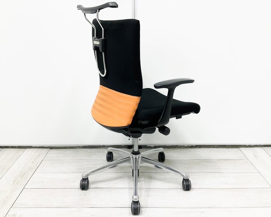 中古】フィーゴチェア オカムラ/okamura 肘付ミドルバックチェア