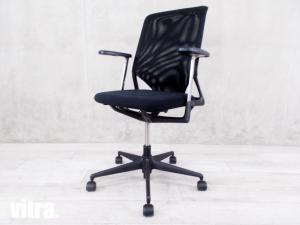 【在庫入替セール】【9脚入荷】海外製のおしゃれなチェアが入荷！vitra./ヴィトラ　メダⅡ　アルベルトメダ　キャスターチェア　ブラック　オフィス　リモート　在宅　個人