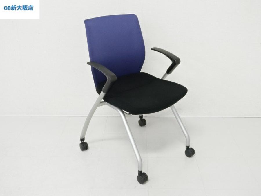 【12脚入荷】コクヨ　スタイラ　ブルー　肘付　ミーティングチェア　ネスティング　収納　会議
                        スタイラ
                                    中古
            