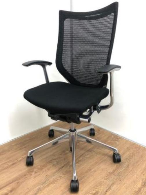 【訳あり】オカムラ（okamura）バロンチェア ハイバック メッシュ 中古】バロンチェア オカムラ/okamura 肘付ハイバックチェア