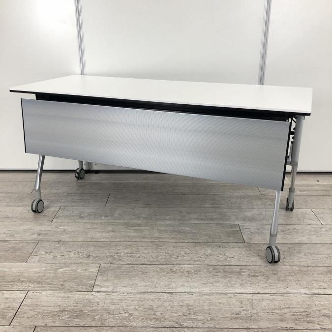 【会議室や休憩室に！２名様掛け推奨！】■オカムラ製　インターアクトNT　■サイドスタックテーブル　■W1500×D600　天板ホワイト　■幕板付き
                        インターアクトNT
                                    中古
            