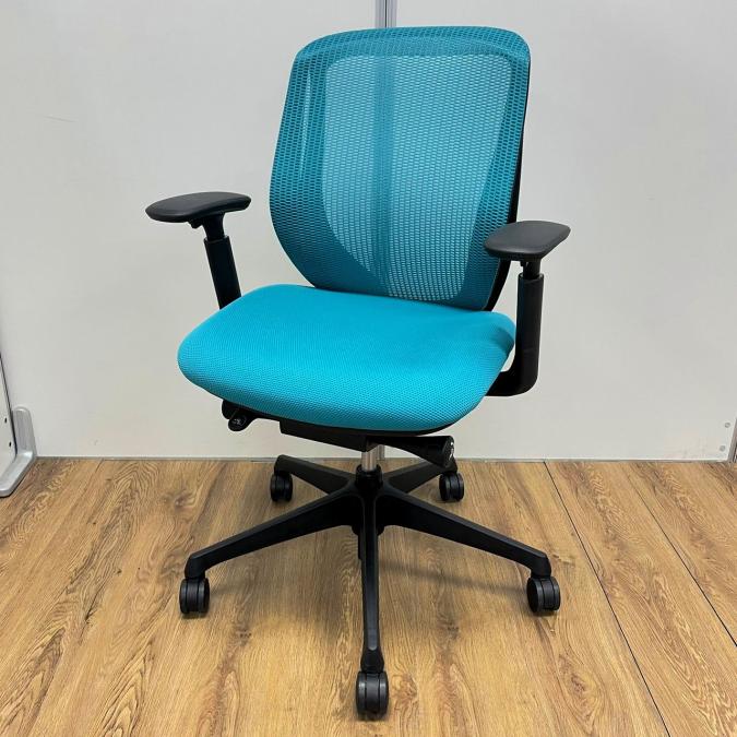 【在庫入替セール品】オカムラ製　シルフィーシリーズ　アジャストアーム※稼働肘　ブルーグリーン　肘付きローバックチェア！！
                        シルフィーメッシュ
                                    中古
            