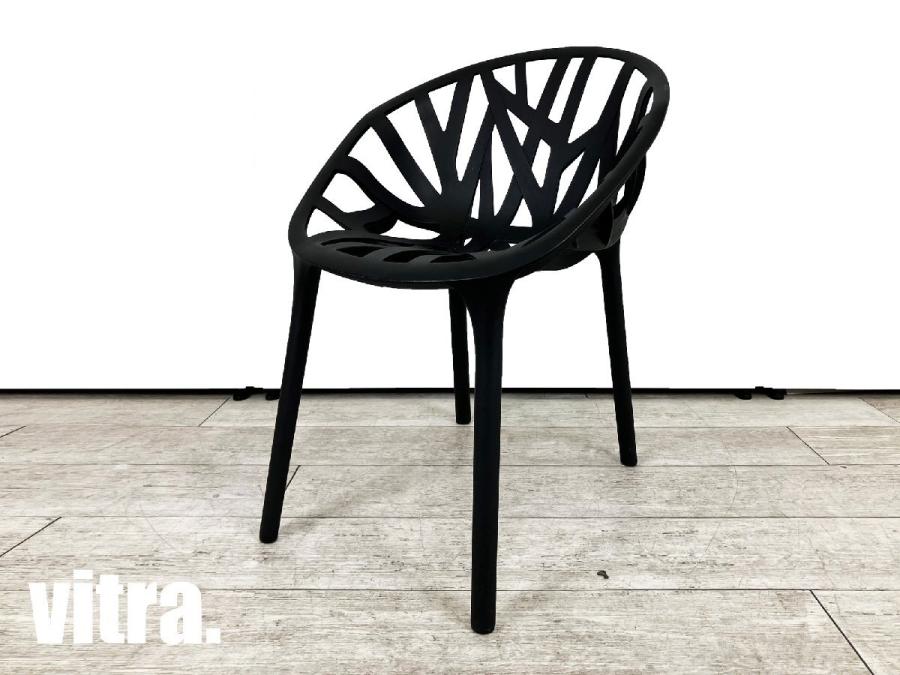 vitra/ヴィトラ　Vegetal/ベジタル 　Ronan & Erwan Bouroullec/ロナン＆エルワン・ブルレック 　スタッキングチェア　ブラック
                        その他シリーズ
                                    中古
            