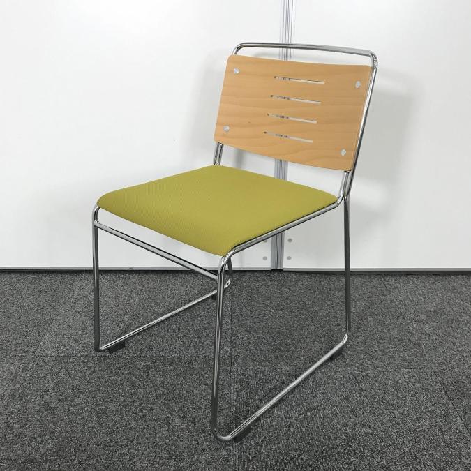 【淡いカラーの抜け感が大人のカジュアル空間に最適！】■オカムラ（okamura）　スタッキングチェア　AZシリーズ　多目的チェア　キャスター無　背面：木製　■グリーン【ABW商材】【関東倉庫在庫品】【弊社使用欄：A00963336】
                        その他シリーズ
                                    中古
            