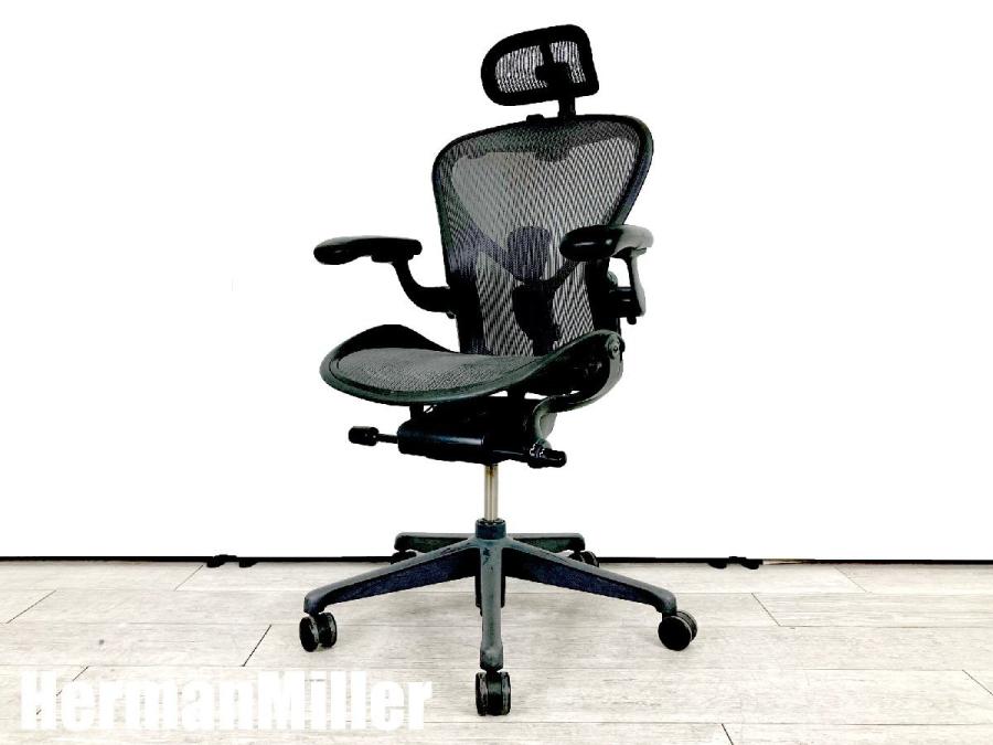 【中古】アーロンチェア Herman Miller/ハーマンミラー 肘付ハイバックチェア 466701 - 中古オフィス家具ならオフィスバスターズ