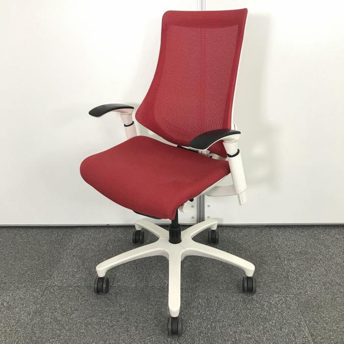 【国内の人気メーカーイトーキ製のハイバック肘付OAチェア入荷しました！】■イトーキ（ITOKI)　エフクロス　肘付ハイバックチェア　■レッド　(ラズベリーレッド)　ホワイトフレーム　■可動肘　メッシュバック
                        エフクロス
                                    中古
            