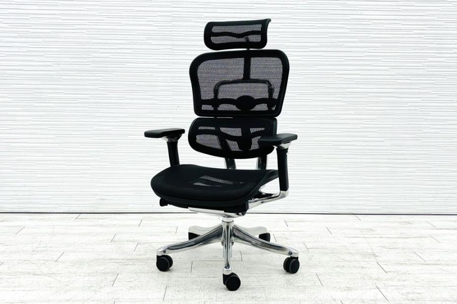 【エルゴヒューマン入荷しました！】ergohuman HIGH Type/プロ/ヘッドレスト付き/ブラック/可動肘/座面メッシュ
                        プロ
                                    中古
            
