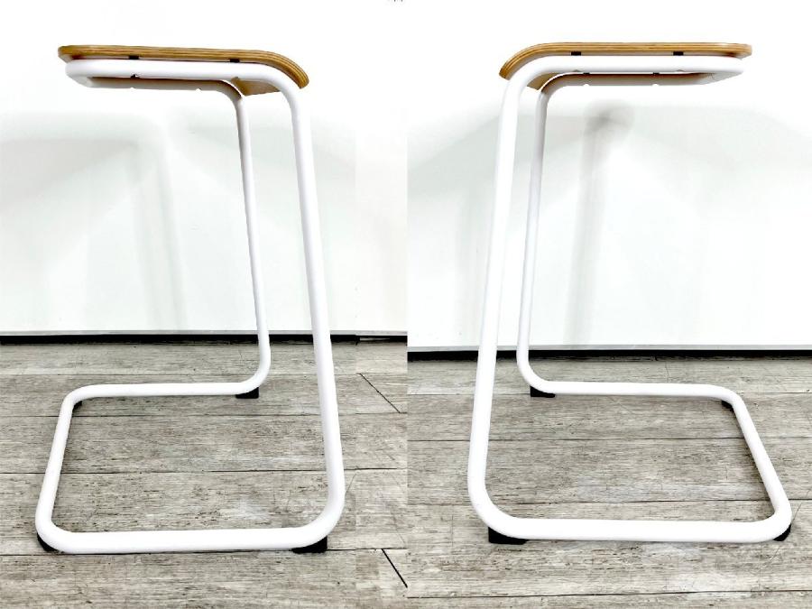 Knoll サイドテーブル トボガン プルアップテーブル ノール レッド