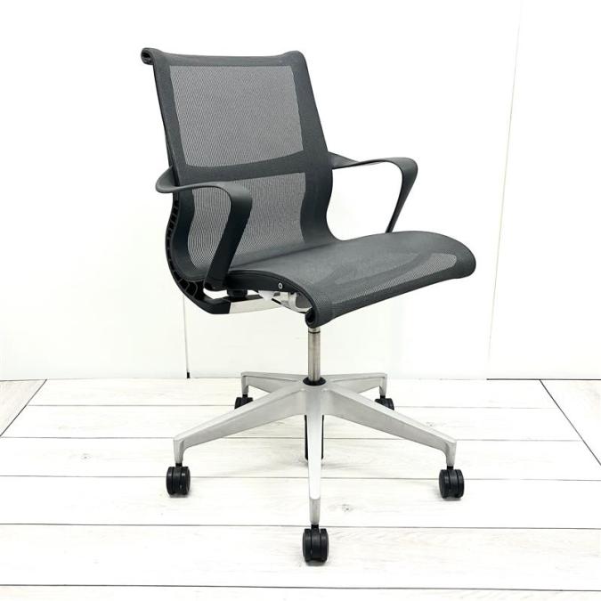Herman Miller ハーマンミラー セトゥーチェア ③ デスク椅子 昇降 中古】セトゥーチェア Herman Miller/ハーマンミラー 肘付ロー