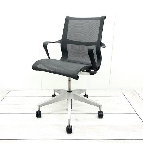 【中古】セトゥーチェア Herman Miller/ハーマンミラー 肘付ローバックチェア 468123