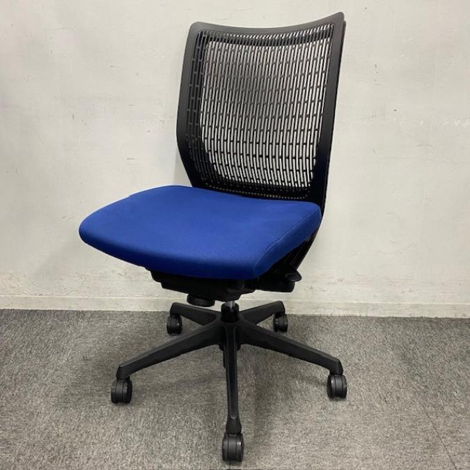 【2/7まで限定出品】オカムラ　ヴィスコンテチェア　肘付ローバック 中古】ヴィスコンテチェア オカムラ/okamura 肘無ローバック