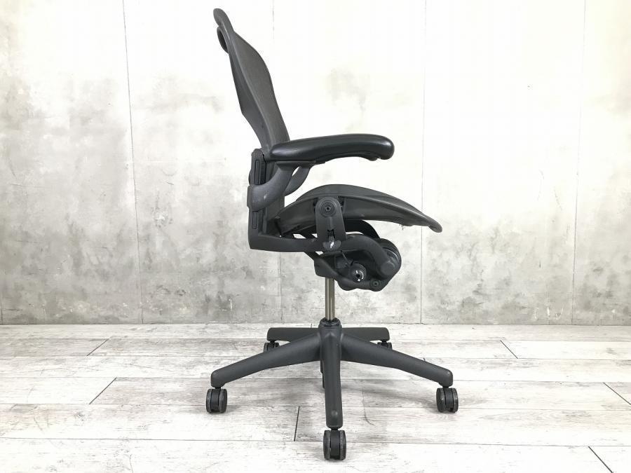 [送料込み]ハーマンミラーアーロンチェア(肘付ハイバックチェア) 中古】アーロンチェア Herman Miller/ハーマンミラー 肘付