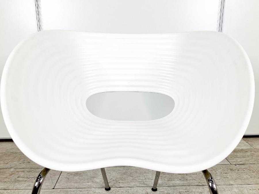 【送料込】Vitra／ヴィトラ　トムバック　デザイナーズチェア ホワイト 白 中古】トムバックチェア トムバック vitra/ヴィトラ