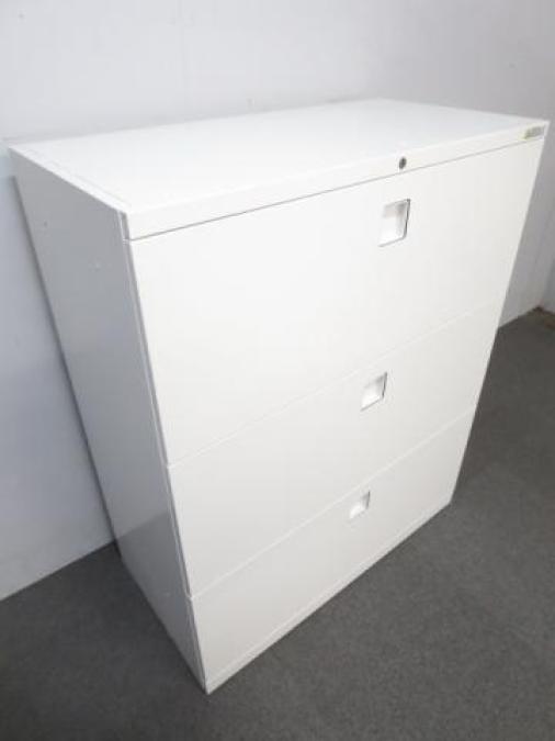 【美品】オカムラ　カップボード オカムラ ワゴン スリムキャビネット A4.2段ペントレータイプ