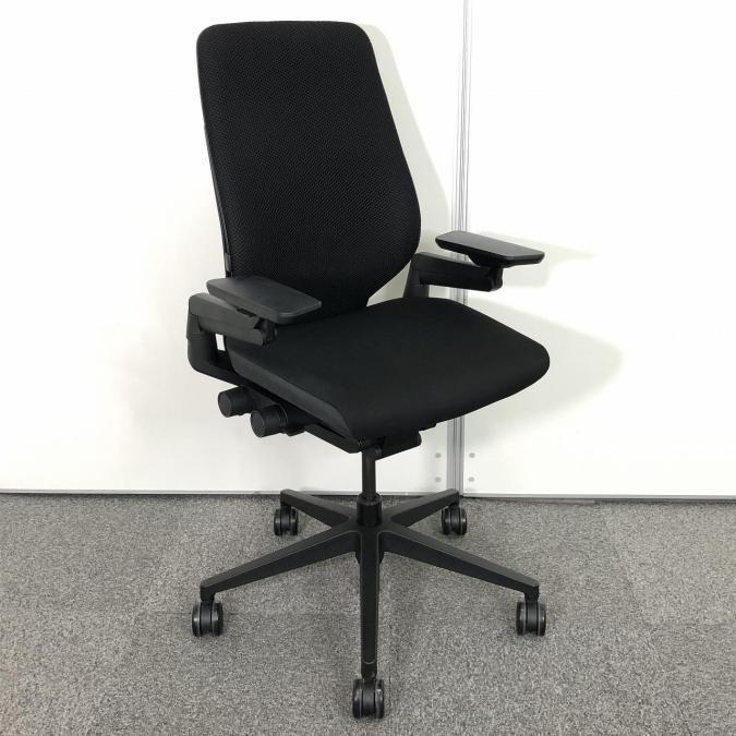 中古】ジェスチャー Steelcase/スチールケース 肘付ハイバック