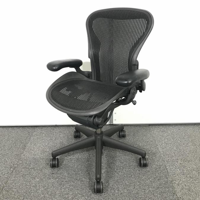 【中古】アーロンチェア Herman Miller/ハーマンミラー 肘付ハイバックチェア 470770