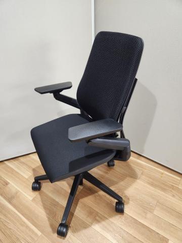 【中古】ジェスチャー Steelcase/スチールケース 肘付ハイバックチェア 471009