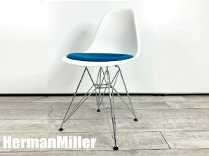 HermanMiller/ハーマンミラー　vitra　イームズ サイドシェルチェア ワイヤーベース　エッフェルベース　DSR　ホワイトｘブルー