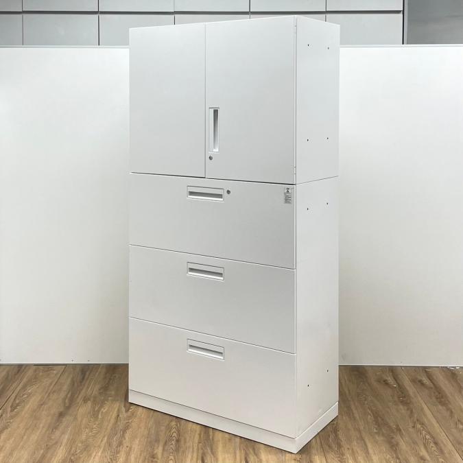 コクヨ製　エディアシリーズ　ホワイトカラー　両開き＋3段ラテラル　上下書庫セット！！
                        エディア
                                    中古
            