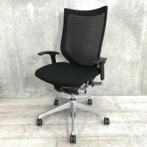 良品☆オカムラ バロンチェア バロンBaron ゆるく デスクチェア ADC12 赤