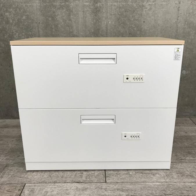 tak④コクヨ製　エディアシリーズ　 書庫 ラテラルキャビネット3段 組立設置込】コクヨ エディア ラテラル 3段 下置き ベースあり
